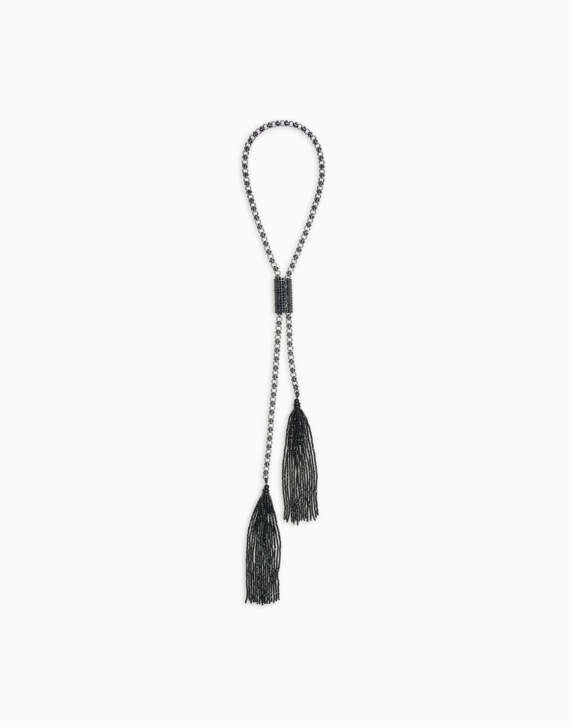 collana-lunga-con-catena-e-nappine-di-perline-nero--giorgio-armani