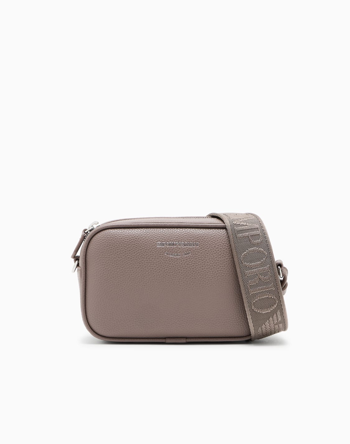 カメラケス-ディアプリント-ショルダストラップ-キャメル--emporio-armani