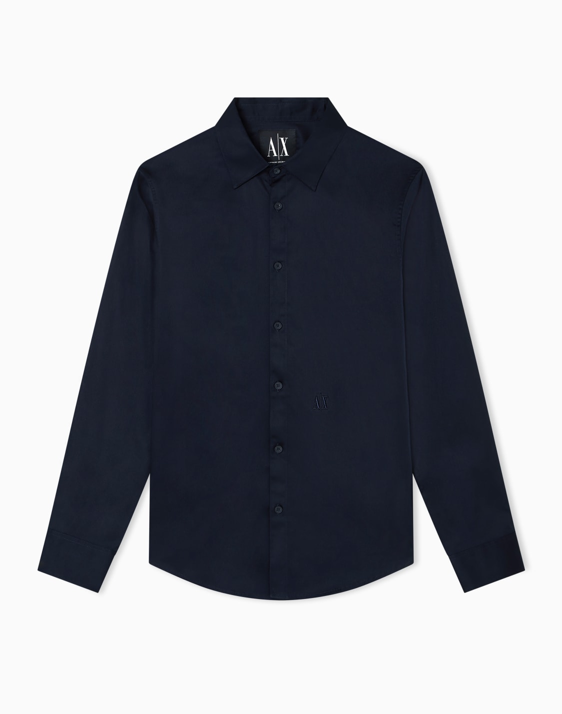 regular-fit-cotton-shirt-네이비-블루--armani-exchange