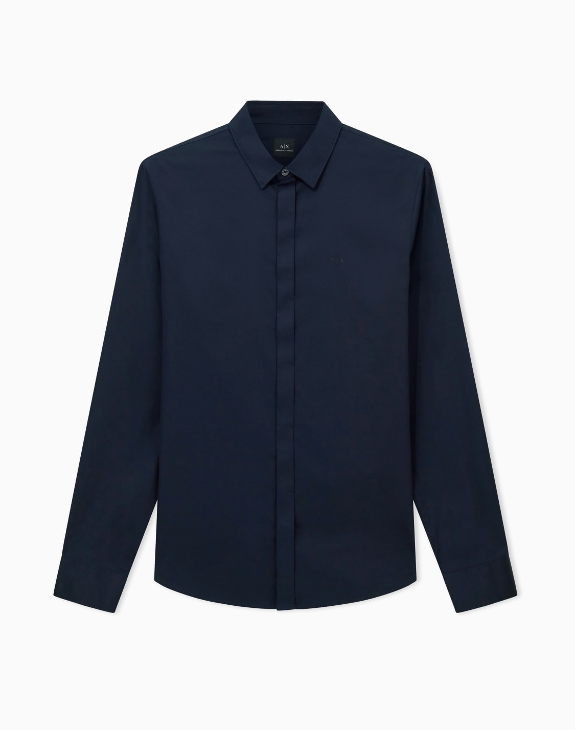 slim-fit-hemd-aus-stretch-satin-marineblau--armani-exchange