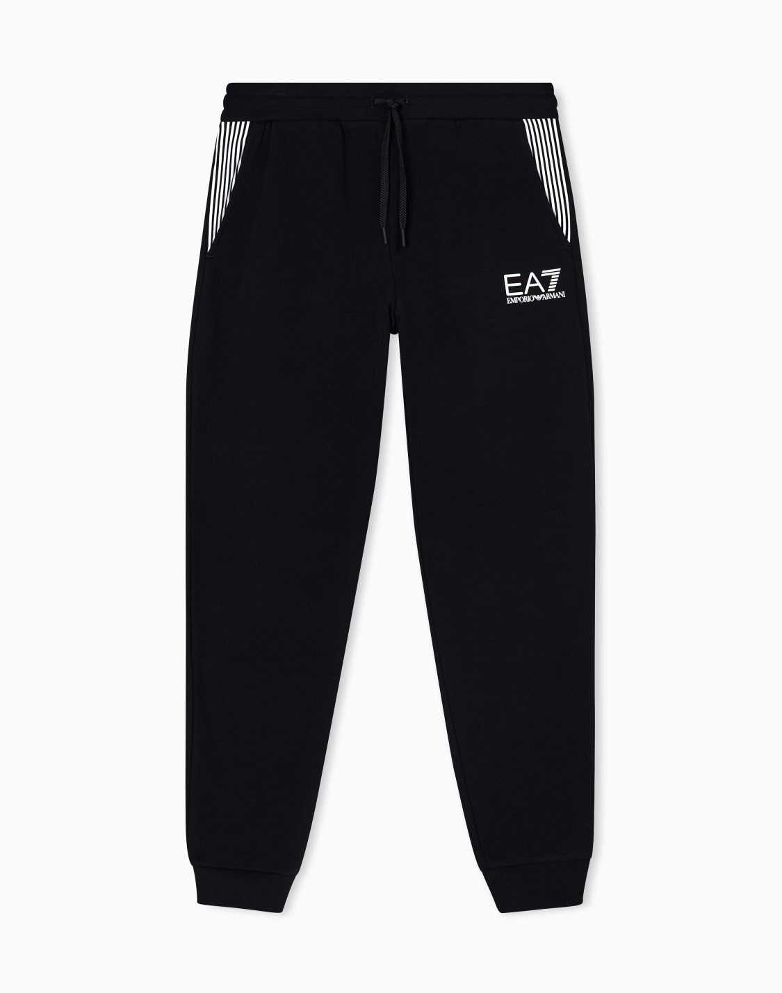 asv-7-lines-jogginghose-aus-einer-baumwoll-mischung-schwarz--ea7