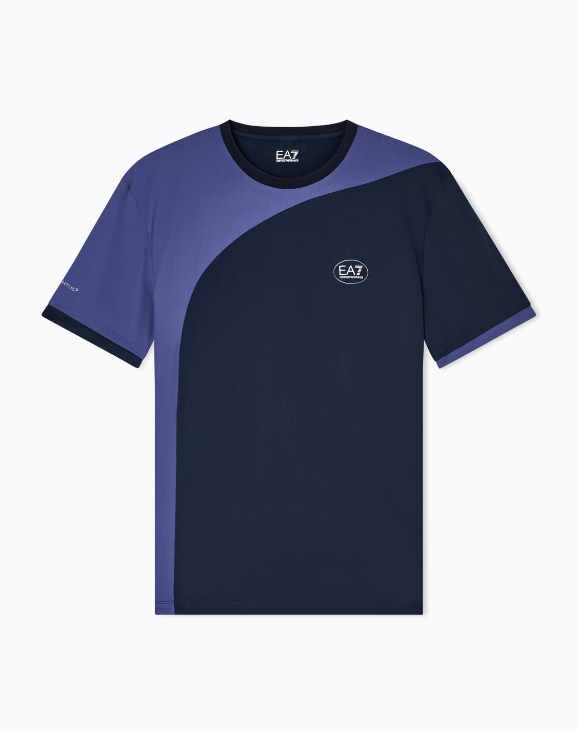 tennis-pro-クルネックtシャツ-ventus7テクニカルファブリック-ネイビブル--ea7
