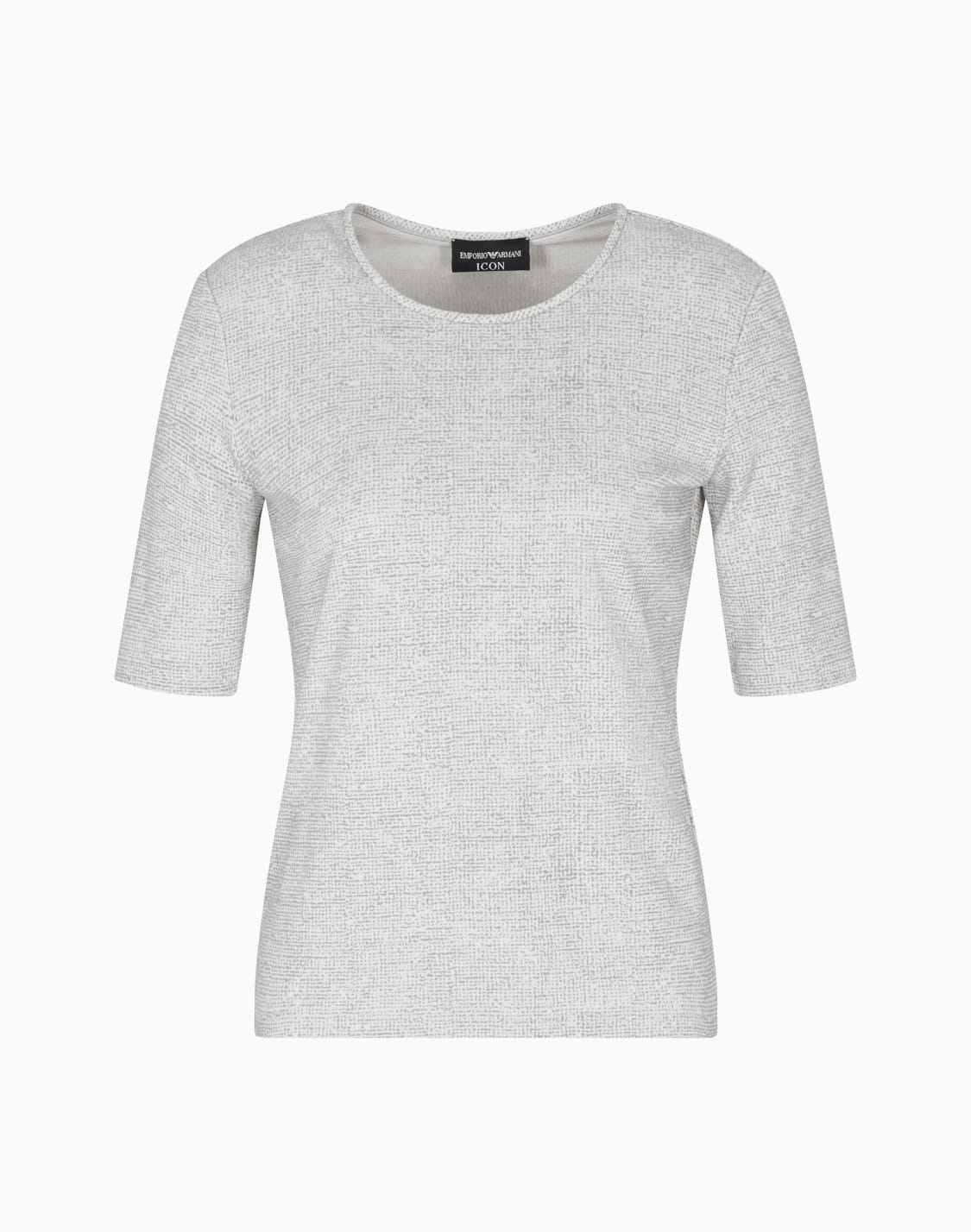 icon-tシャツ-クレプ風インタロックジャジ-フロックパタン-グレ--emporio-armani