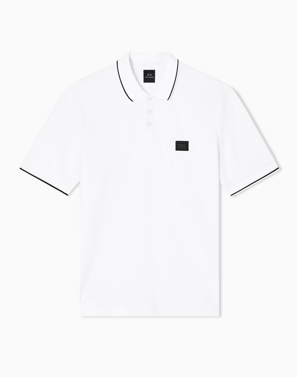 polo-shirts-white--armani-exchange