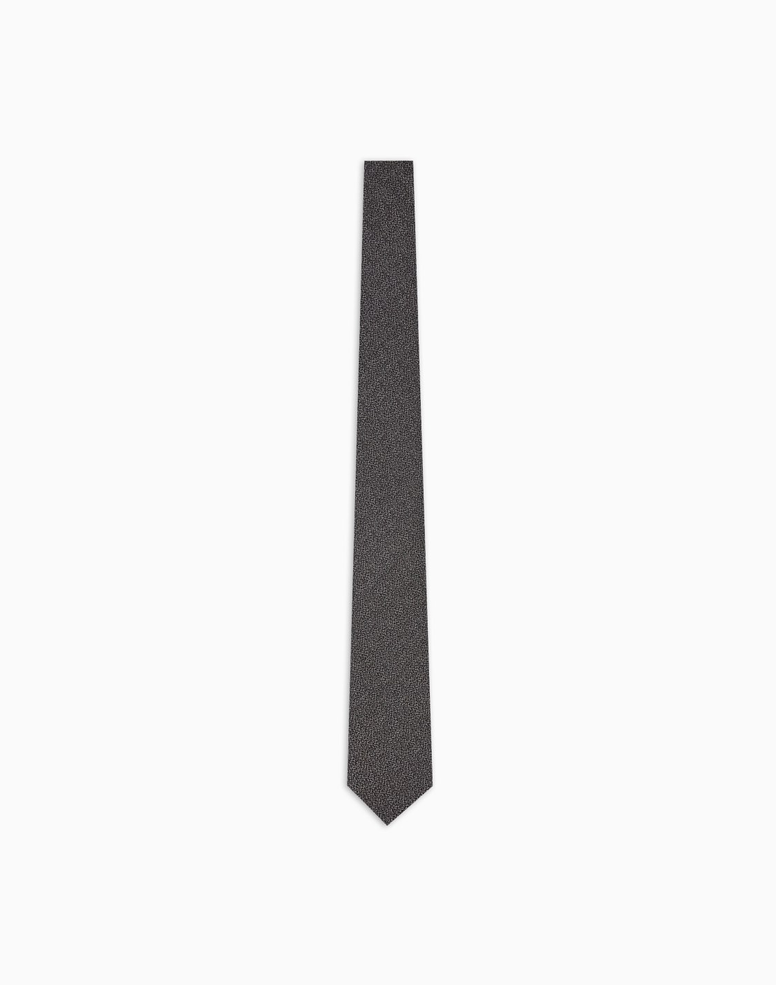 ネクタイ-シルクカシミア-ジャカド-ブラウン--giorgio-armani