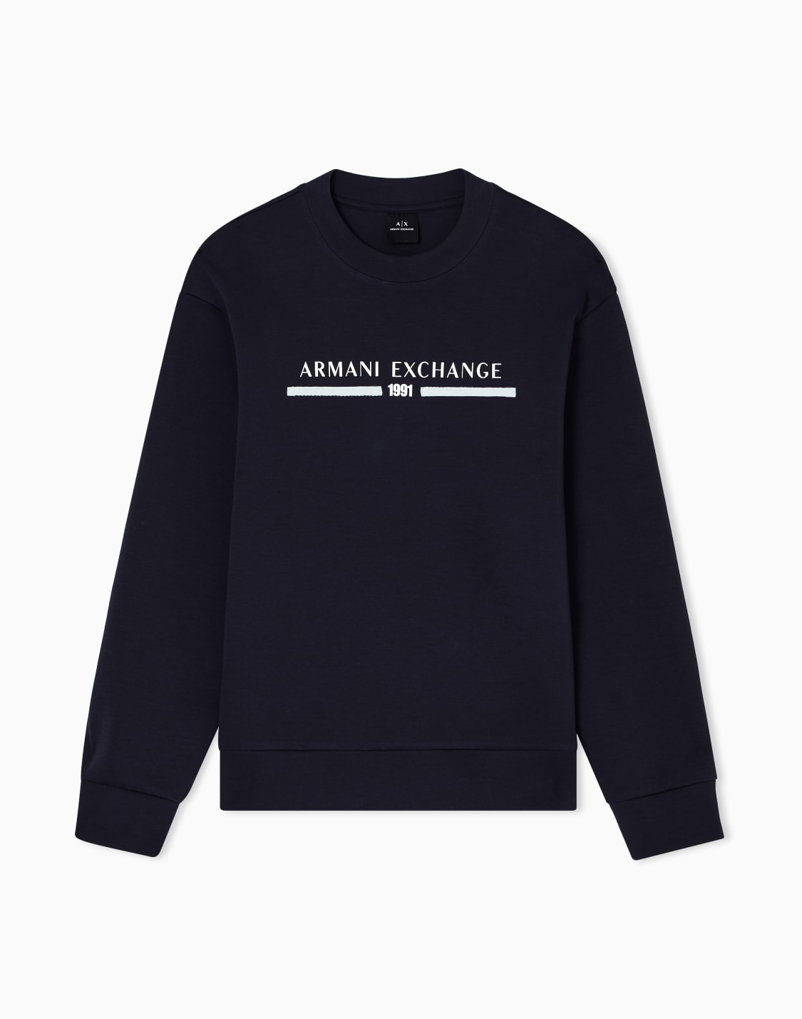 sweatshirts-without-hood-navy-blue--armani-exchange