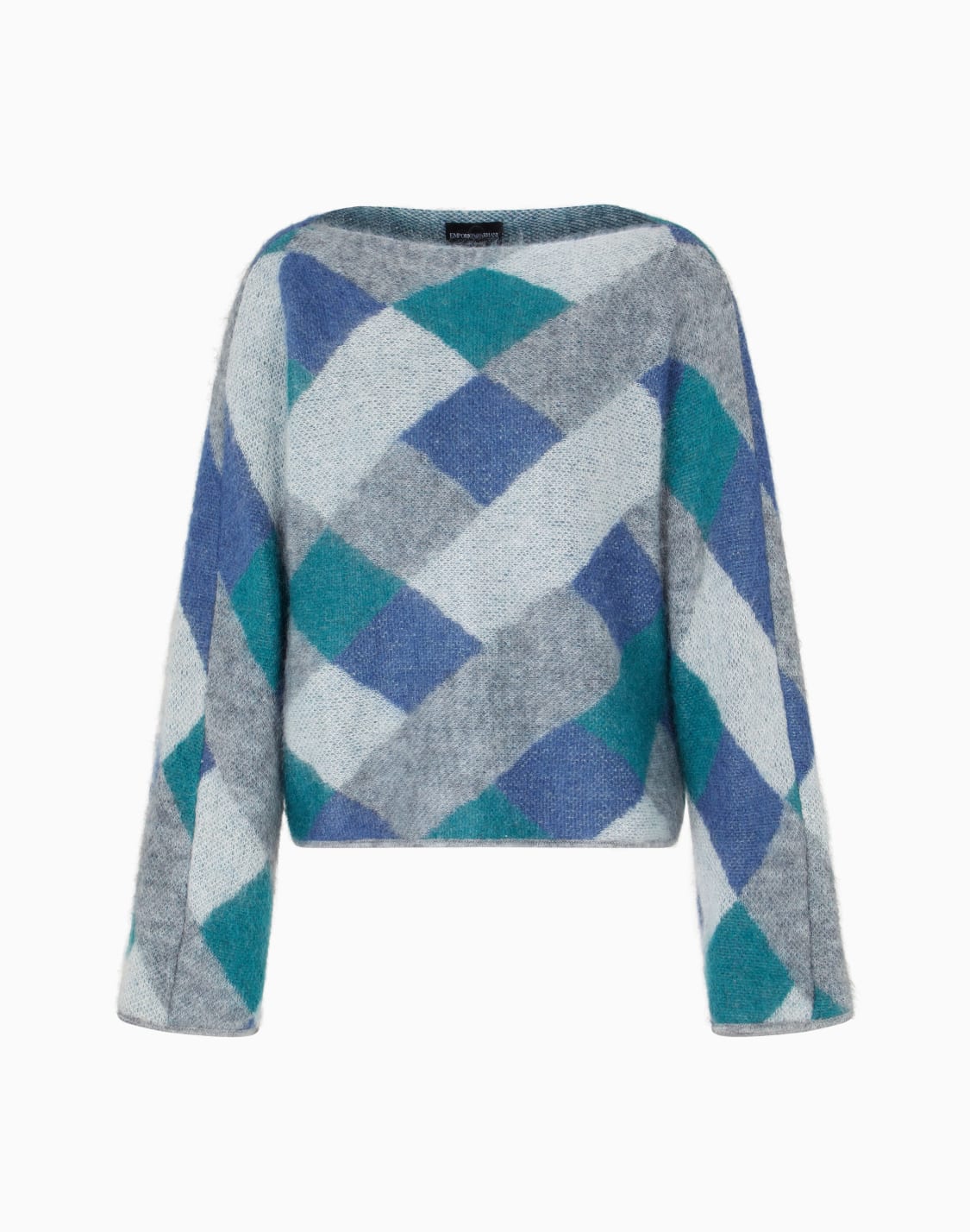 boat-neck-jumper-in-jacquard-wool-mohair-blend-with-an-all-over-pattern-grey--emporio-armani