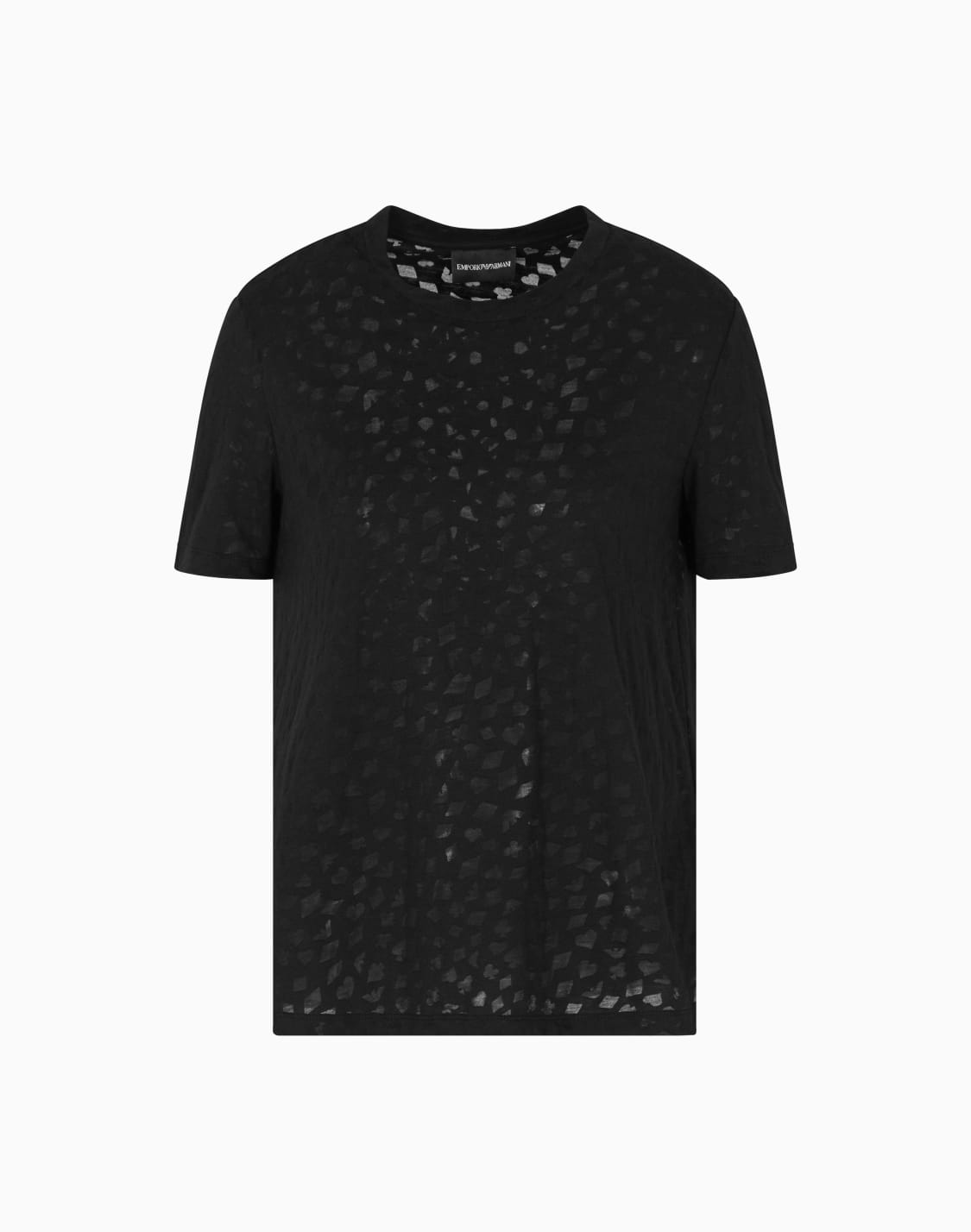 jeu-de-cartes-tシャツ-ジャジ-オパル加工-ブラック--emporio-armani