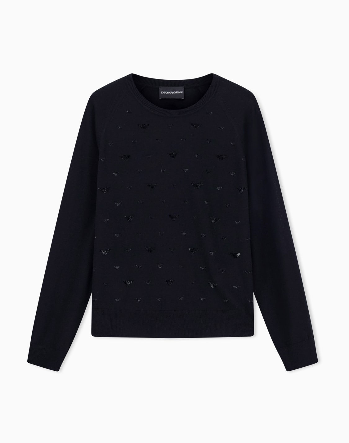 plain-knit-virgin-wool-jumper-with-micro-rhinestones-black--emporio-armani