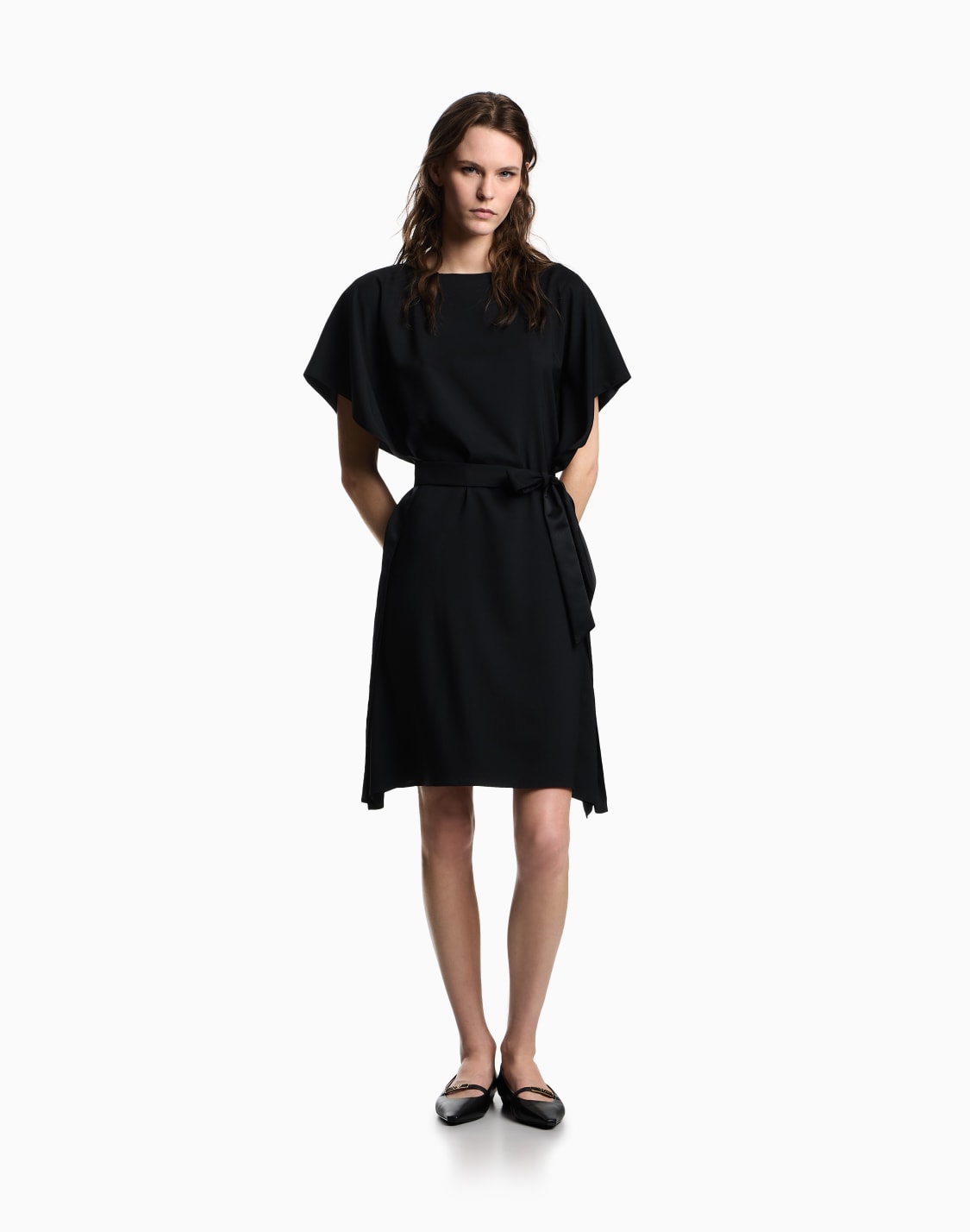 satin-crpe-sash-dress-black--emporio-armani