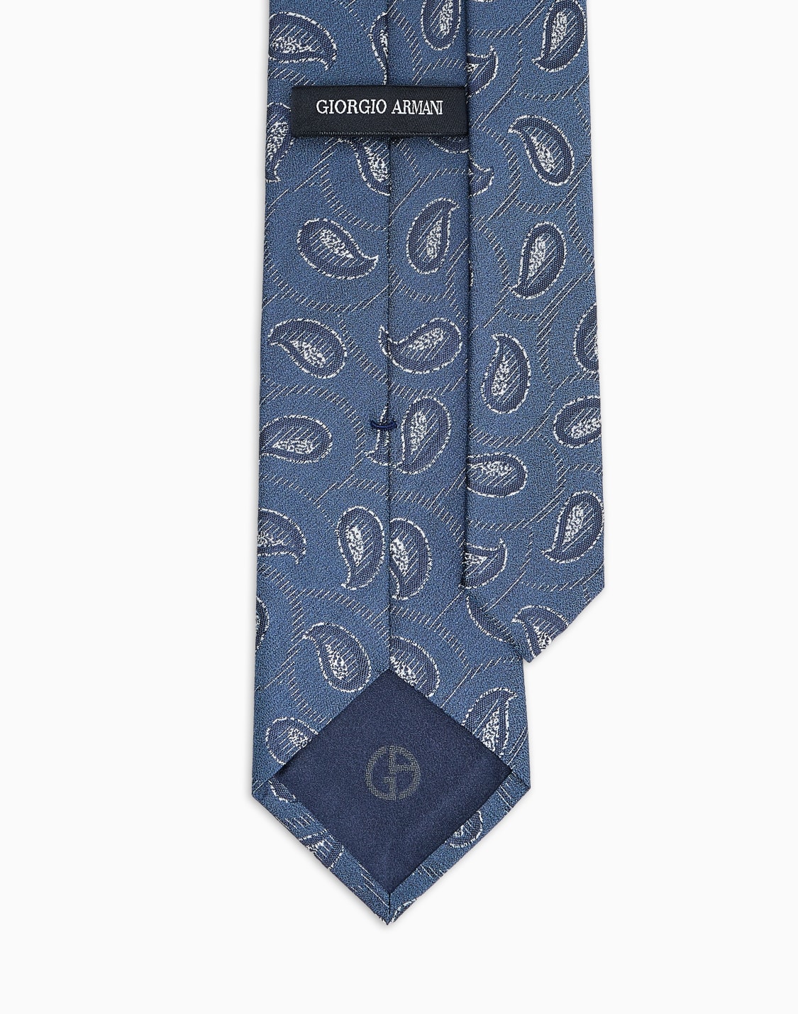 シルクネクタイ-ペイズリジャカド-ブル--giorgio-armani