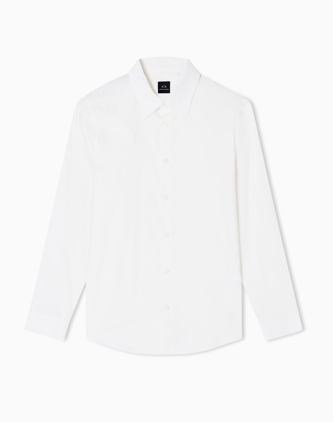 オルオバジャカドロゴ-長袖シャツ-ホワイト--armani-exchange