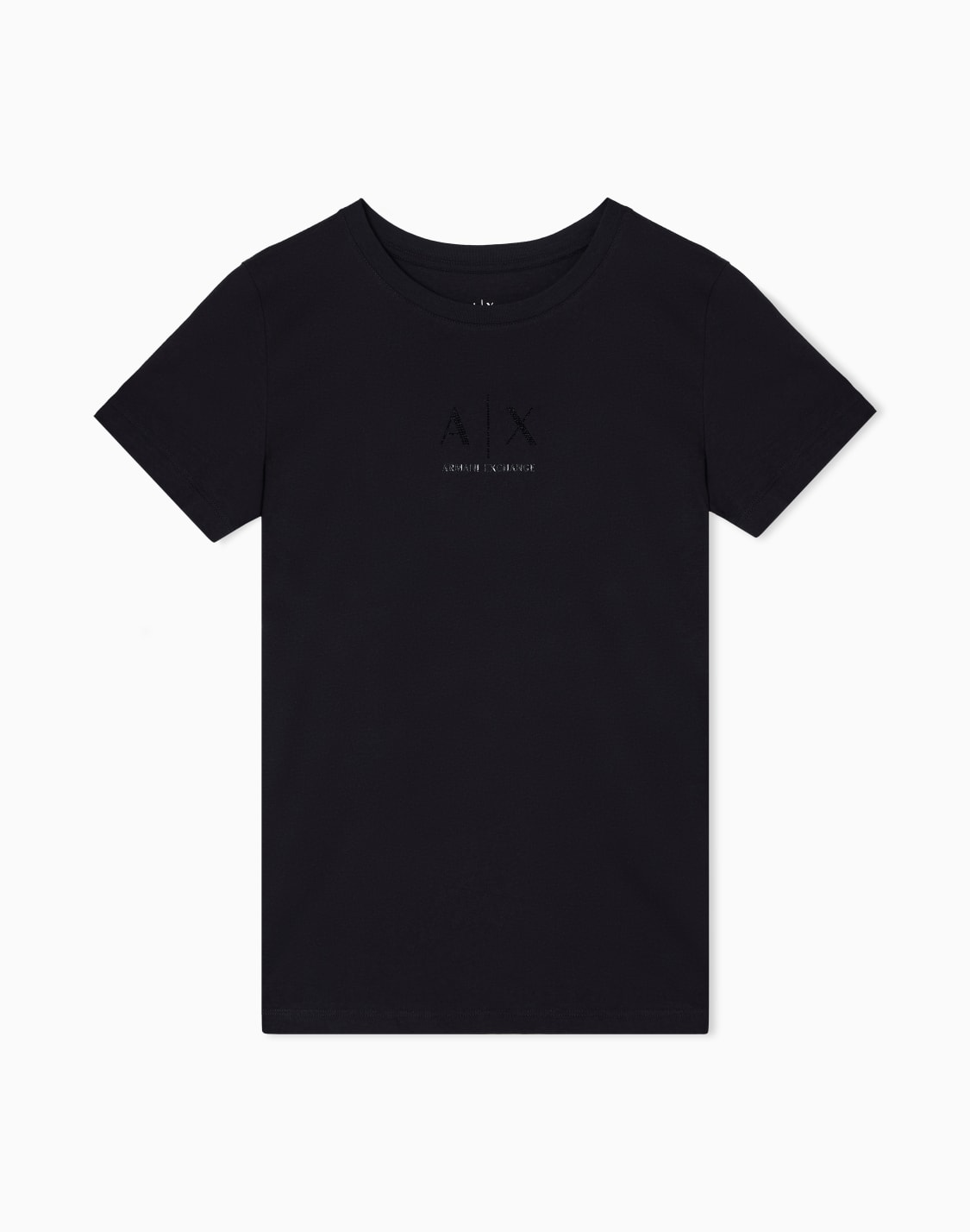 t-shirt-coupe-rgulire-avec-logo-paillet-noir--armani-exchange