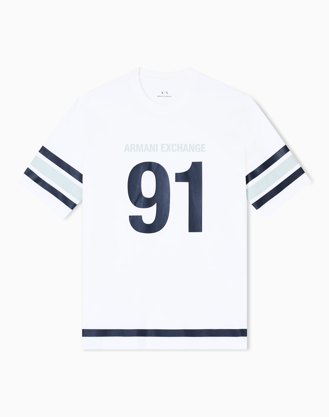axロゴ-半袖クルネックtシャツ-ホワイト--armani-exchange