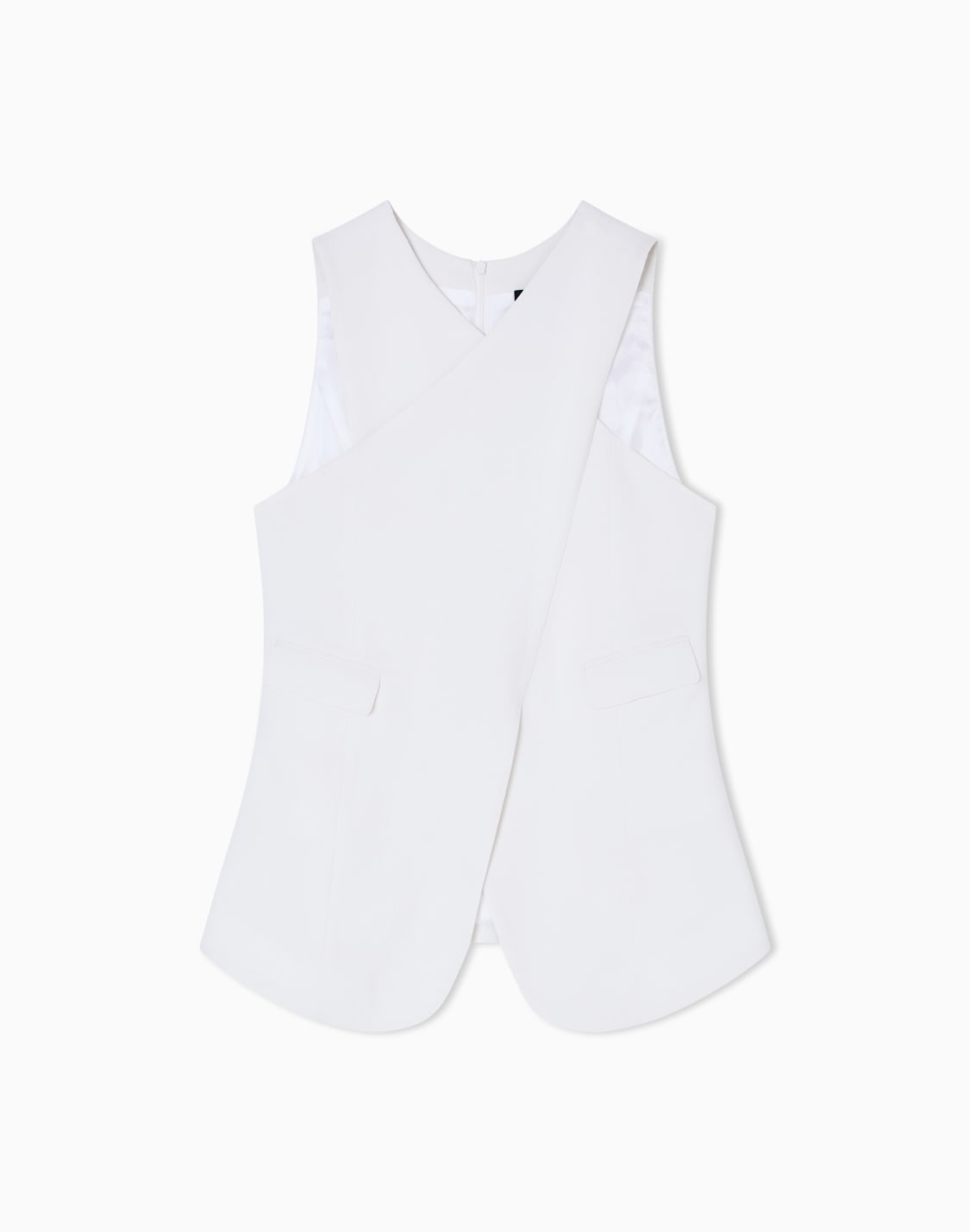 stretch-sandblasted-fabric-crossover-top-beige--emporio-armani