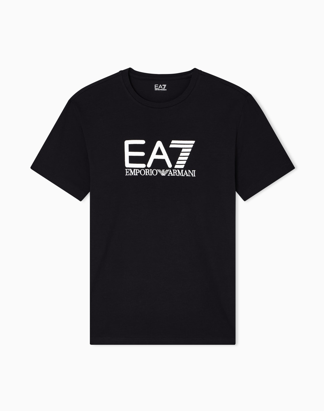 visibility-short-sleeved-t-shirt-in-cotton-stretch-jersey-black--ea7