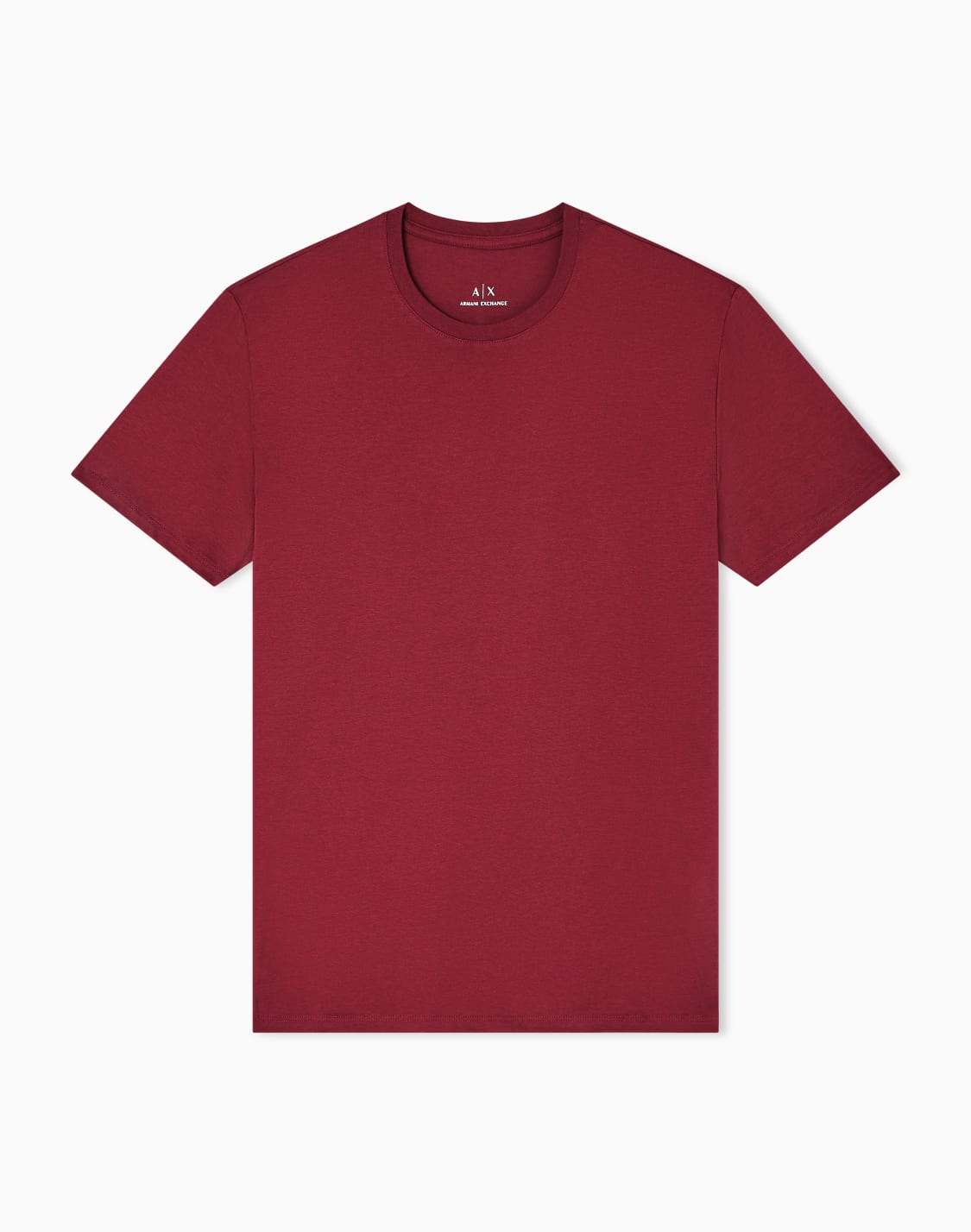 t-shirt-slim-fit-en-coton-pima-bordeaux--armani-exchange