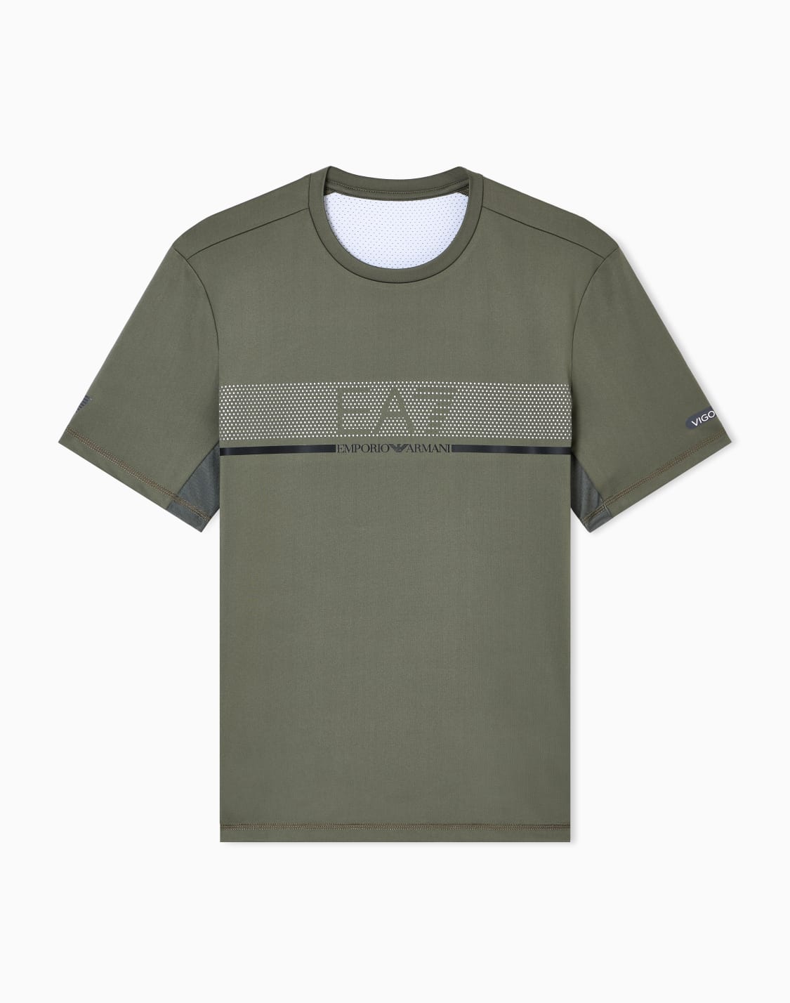 dynamic-athlete-クルネックtシャツ-vigor7テクニカルファブリック-グリン--ea7