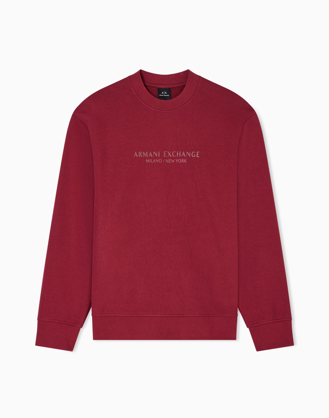 crewneck-sweatshirt-with-tone-logo-burgundy--armani-exchange