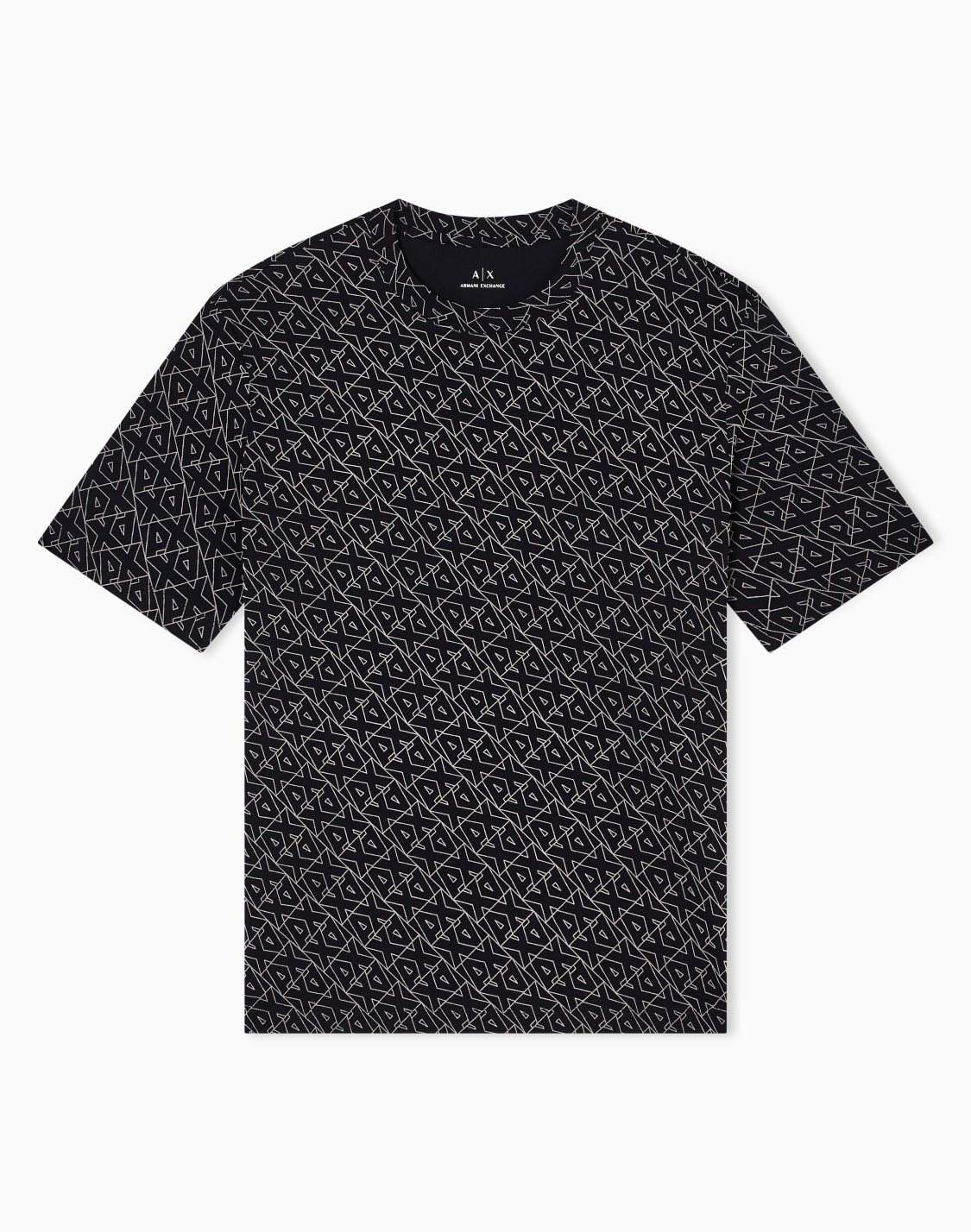 t-shirts-coupe-classique-noir--armani-exchange