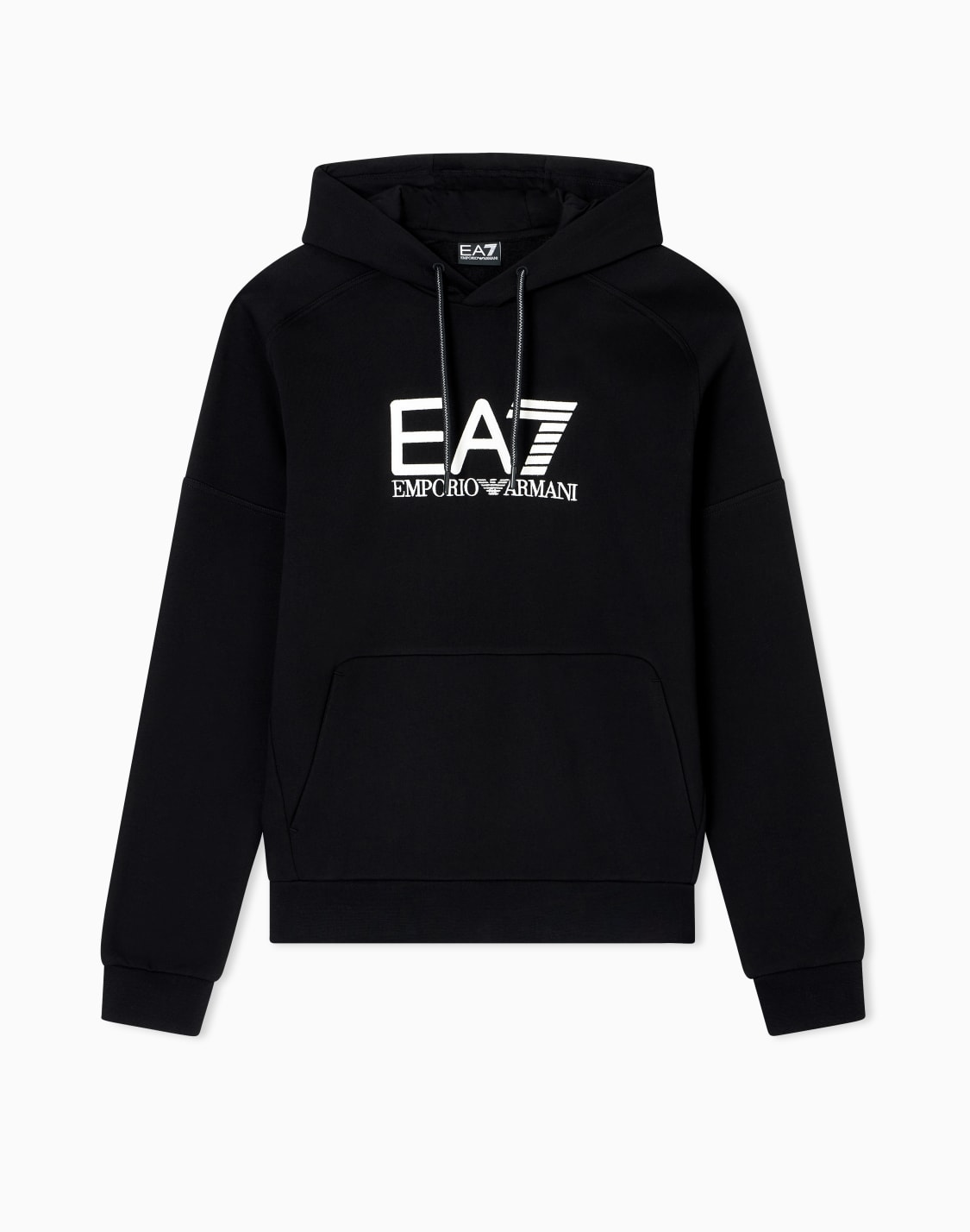 sweat-shirt-capuche-visibility-en-mlange-de-coton-noir--ea7