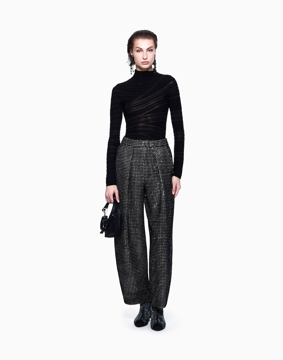 pantalon-une-pince-en-jersey-avec-imprim-floqu-et-paillettes-bicolore--giorgio-armani