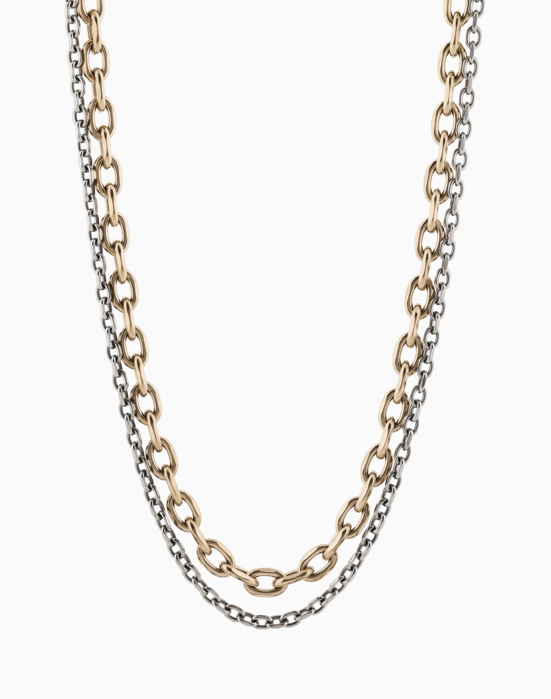 ステンレススチル-ダブルチェンネックレス_axg0160710-マルチカラ--armani-exchange