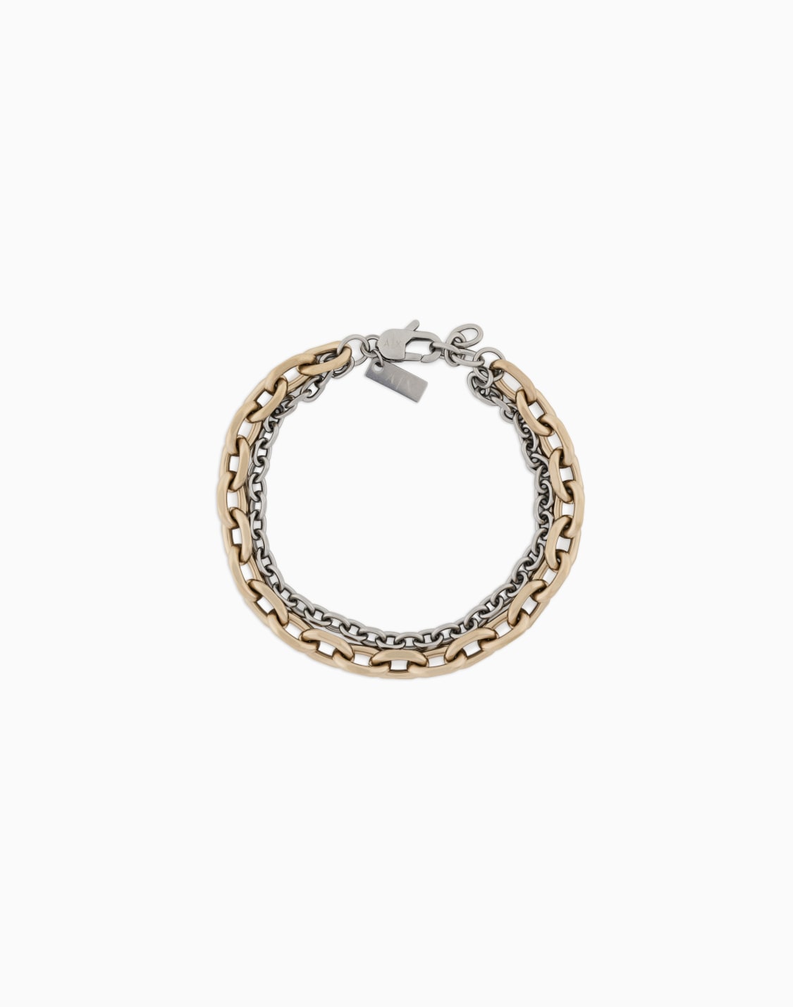 ステンレススチル-ダブルチェンブレスレット_axg0162710-マルチカラ--armani-exchange