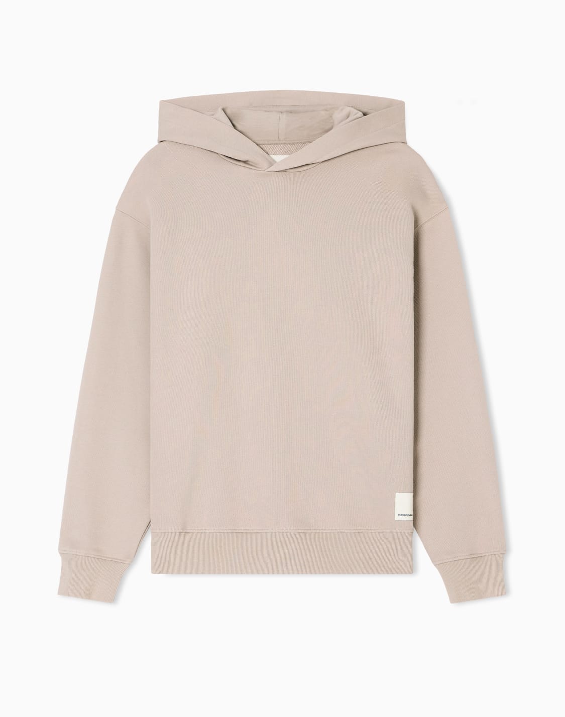 felpa-con-cappuccio-in-jersey-beige--emporio-armani