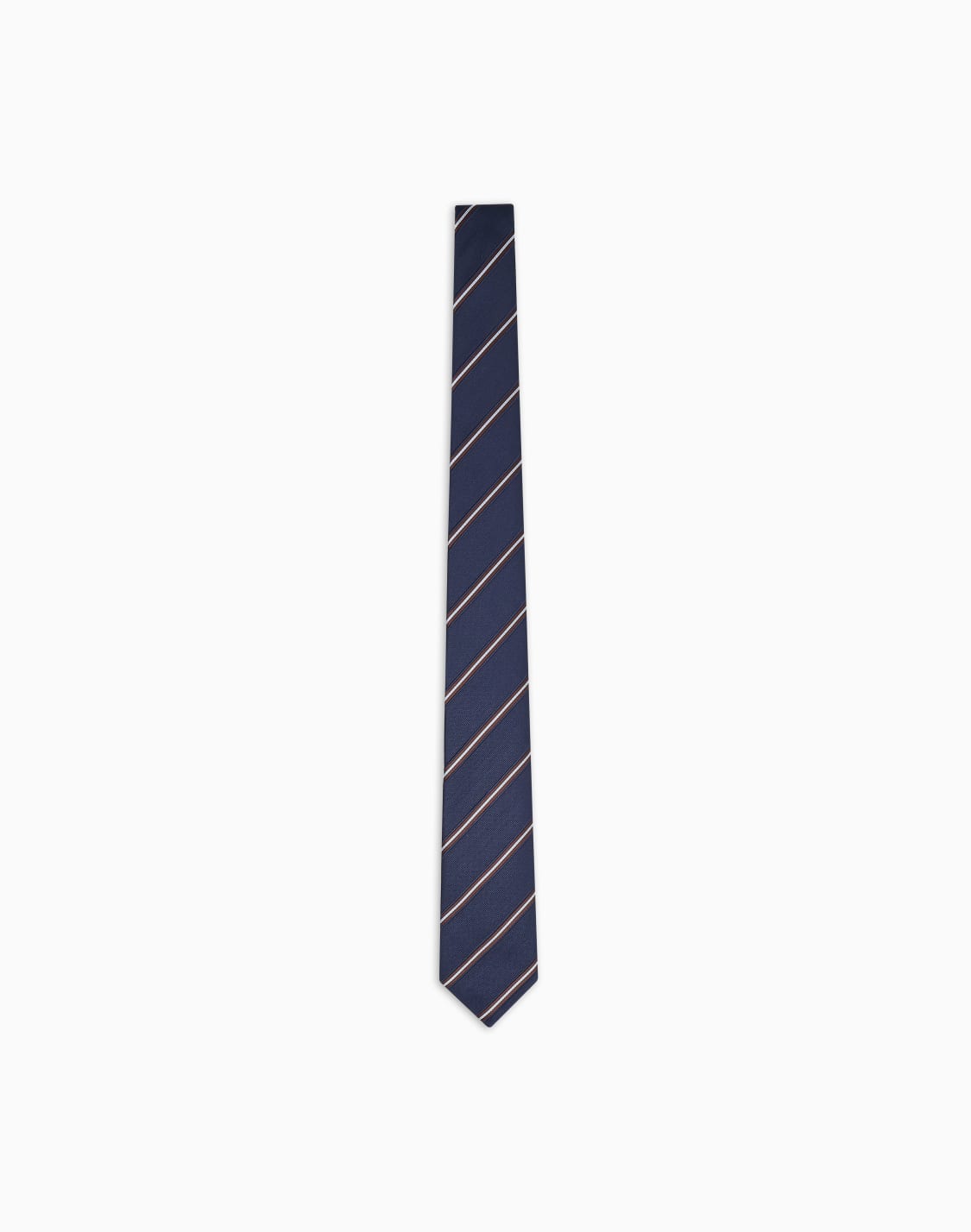 シルクネクタイ-レジメンタルジャカド-ブル--giorgio-armani