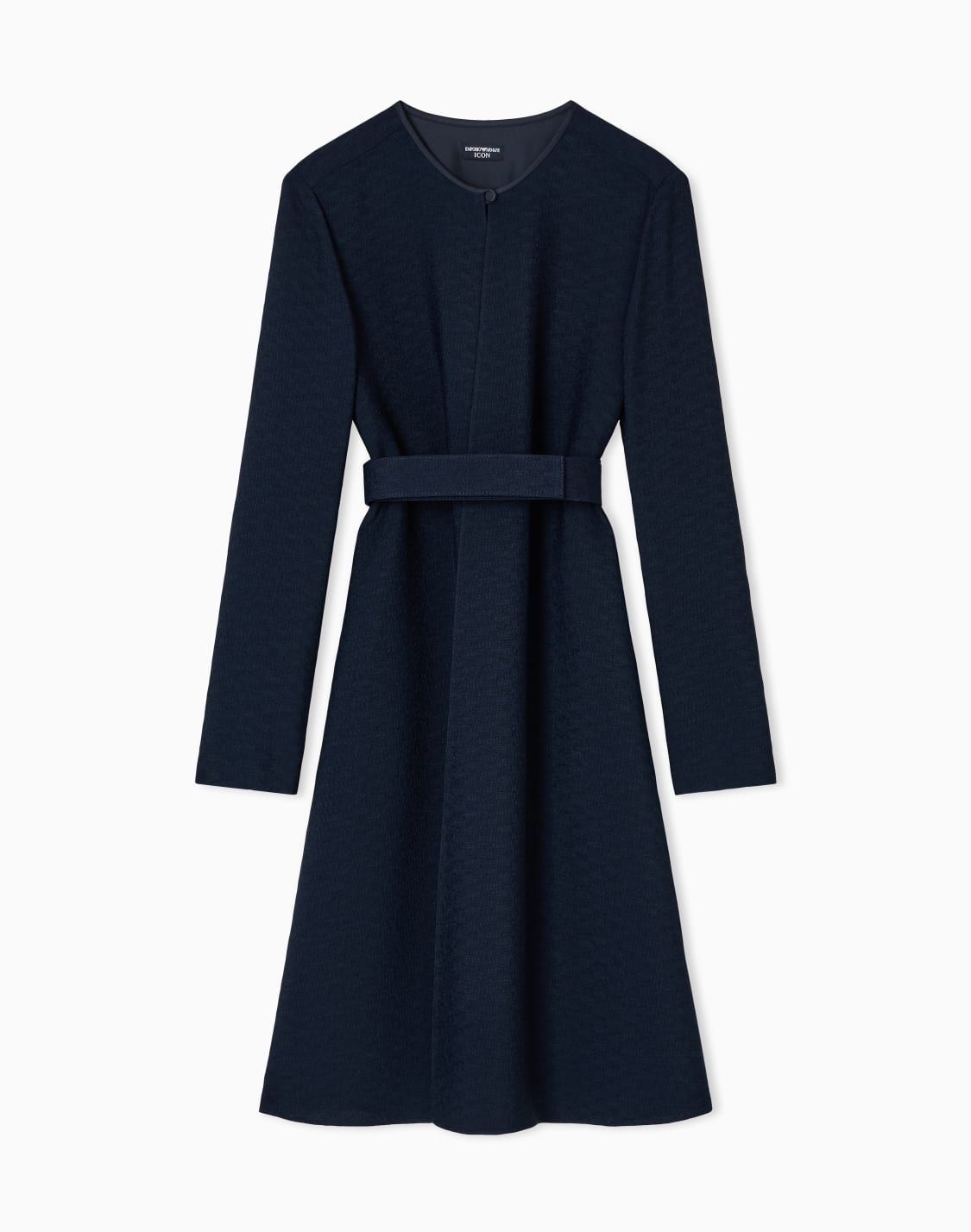 icon-fluid-armure-fabric-dress-with-belt-blue--emporio-armani