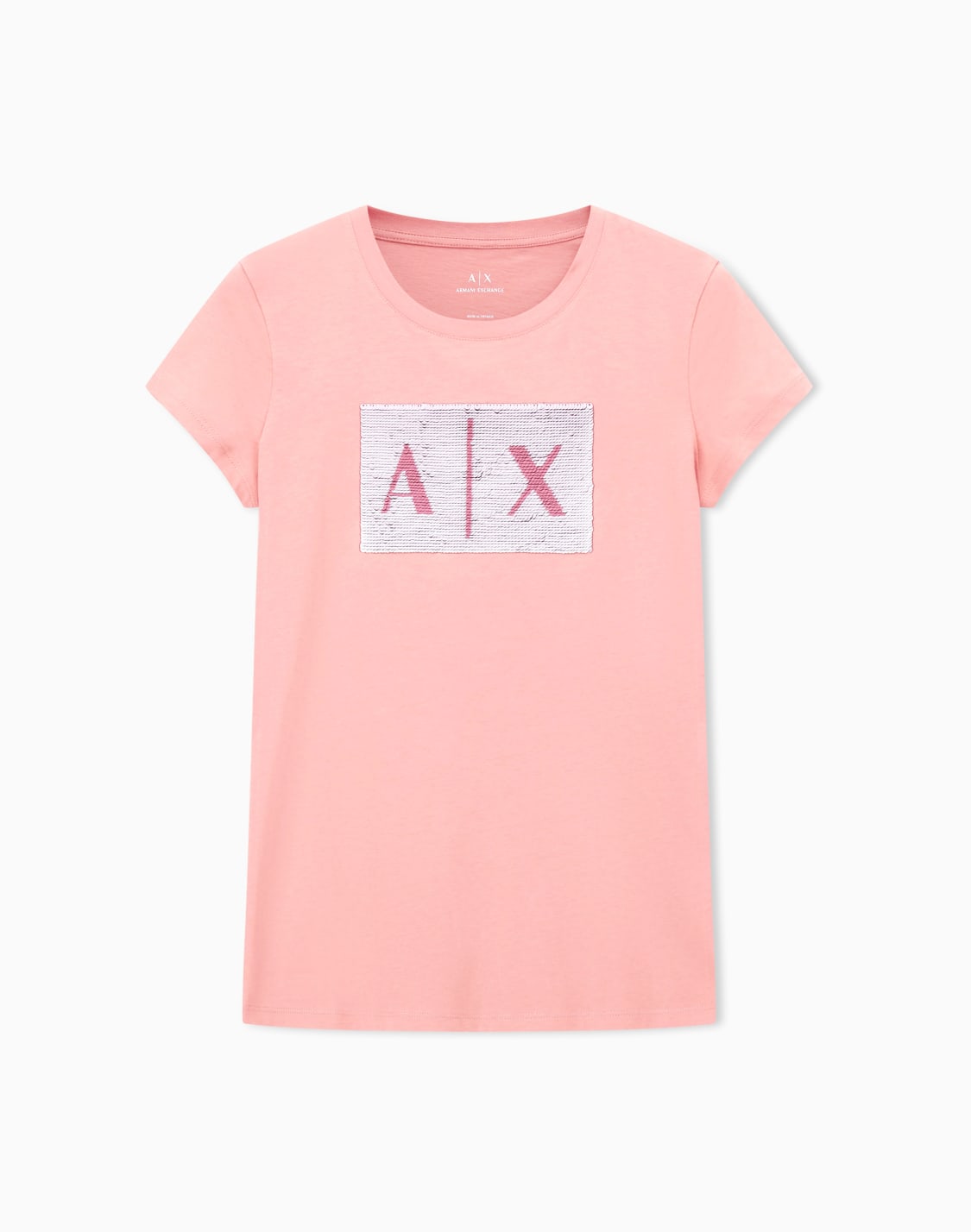 slim-fit-t-shirt-in-stretch-cotton-jersey-pink--armani-exchange