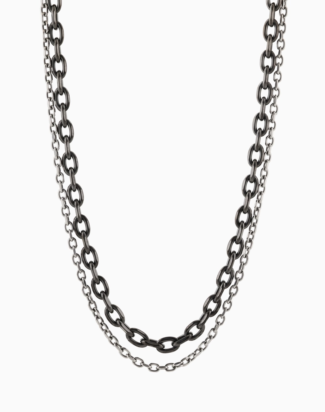ステンレススチル-ダブルチェンネックレス_axg0159060-マルチカラ--armani-exchange