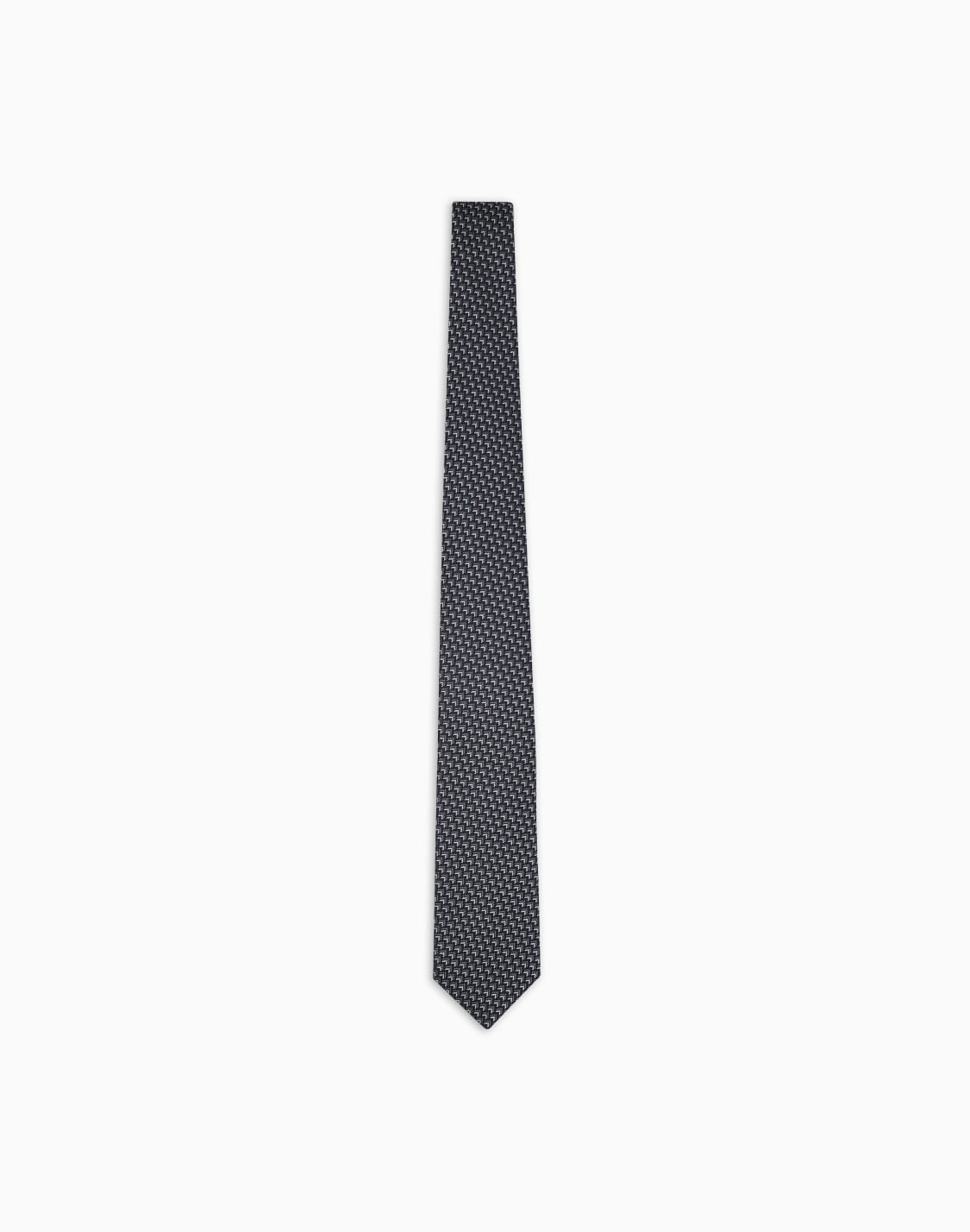 silk-tie-with-geometric-jacquard-motif-black--giorgio-armani
