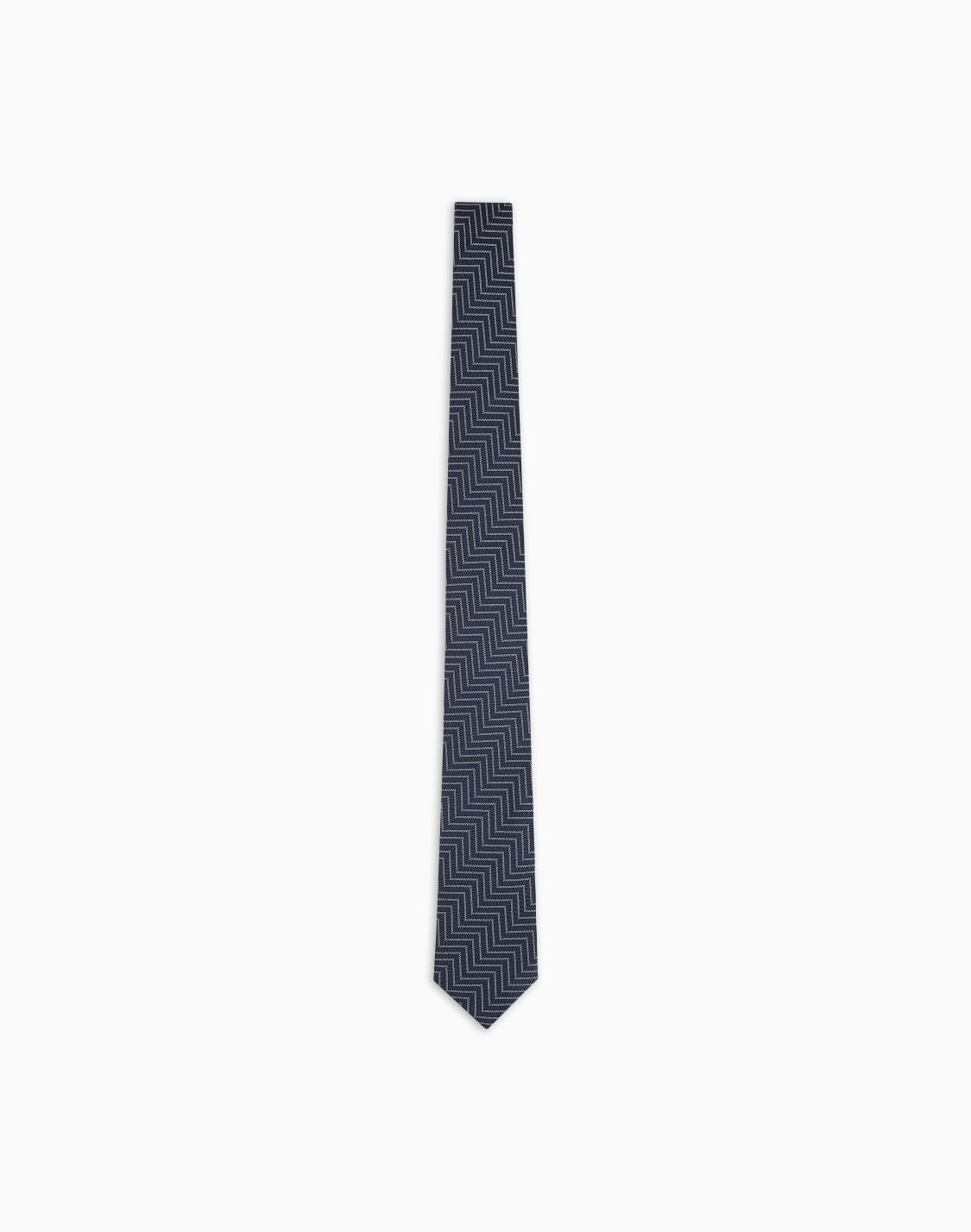 シルクネクタイ-ジャカドシェブロンモチフ-ブル--giorgio-armani