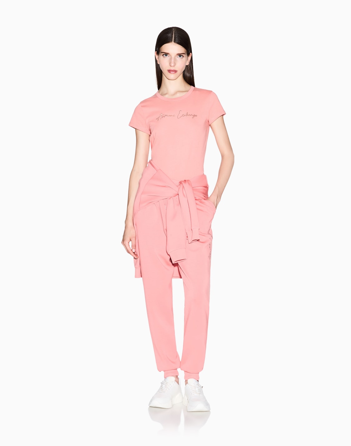 slim-fit-t-shirt-with-glitter-logo-pink--armani-exchange