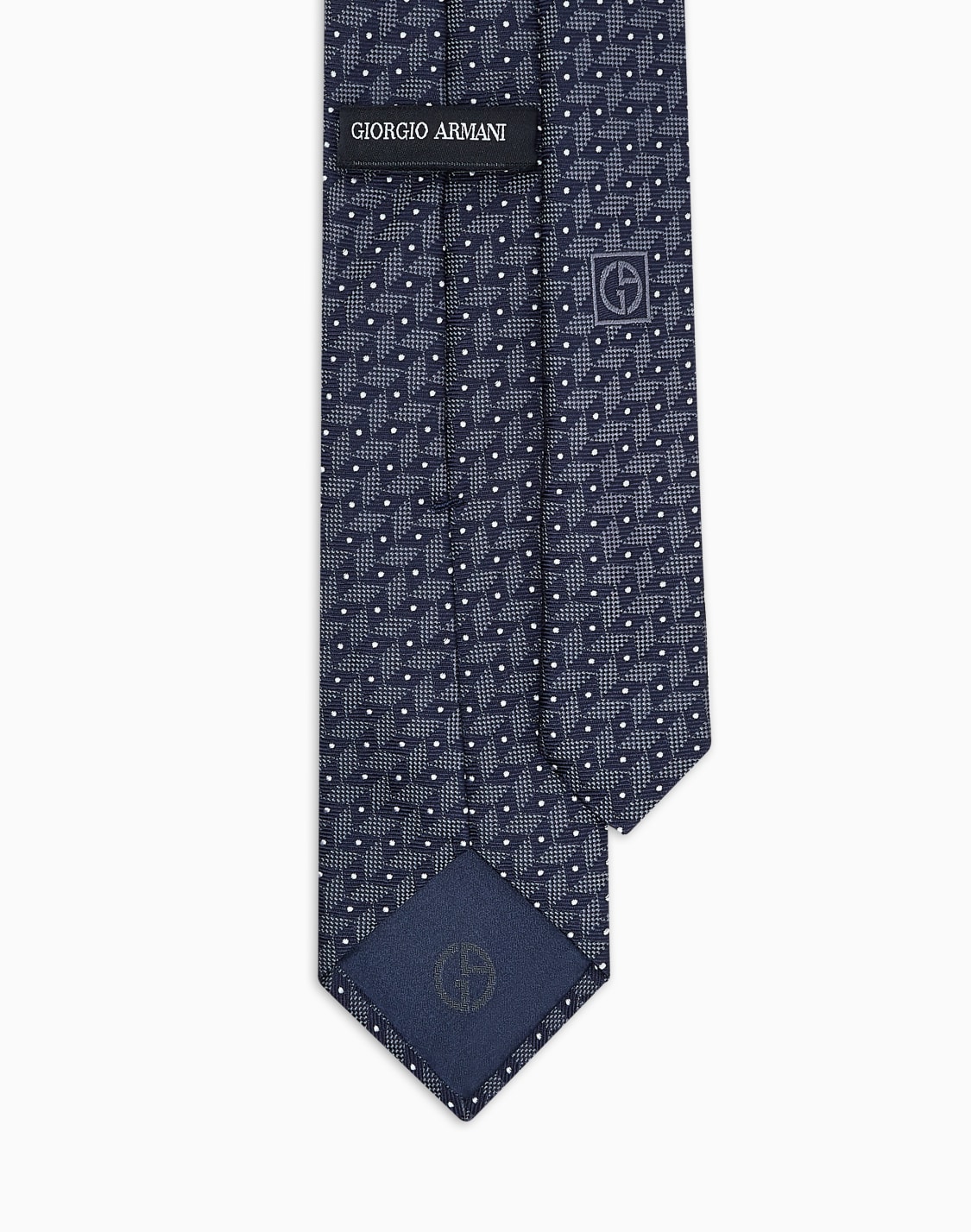 シルクネクタイ-ジャカドシェブロンモチフ-ブル--giorgio-armani