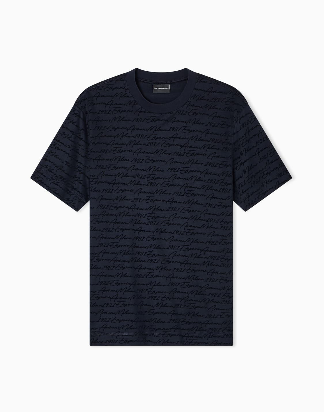 asv-lyocell-blend-jersey-t-shirt-with-all-over-flocked-logo-navy-blue--emporio-armani