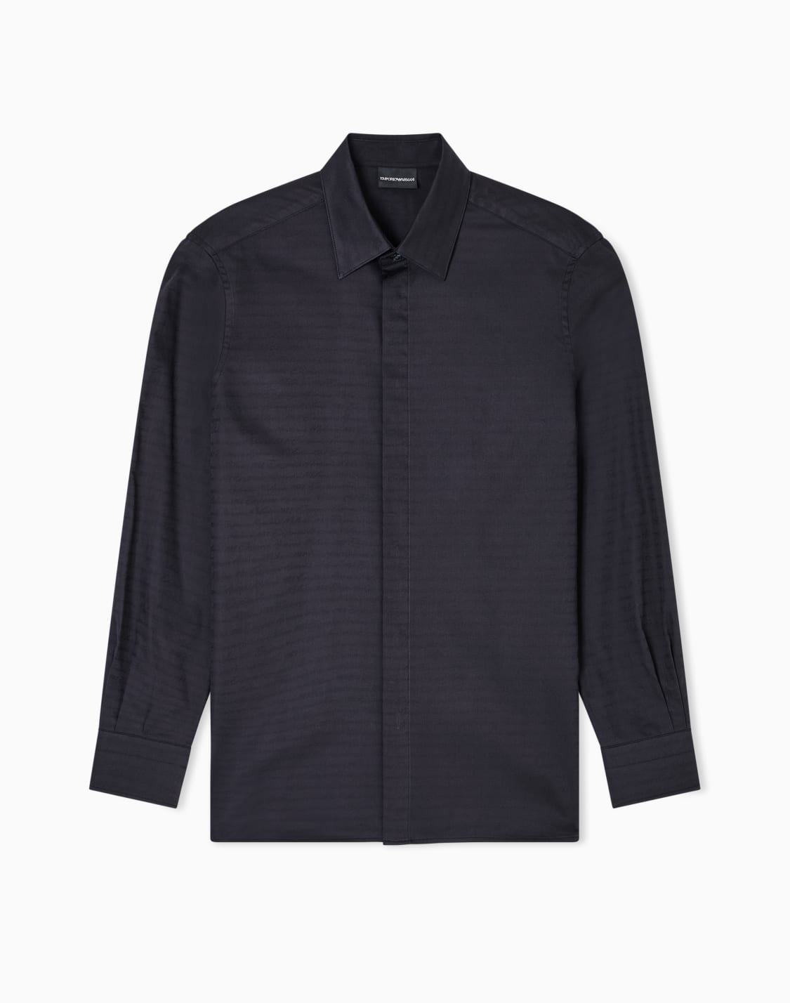 cotton-shirt-with-all-over-jacquard-logo-black--emporio-armani
