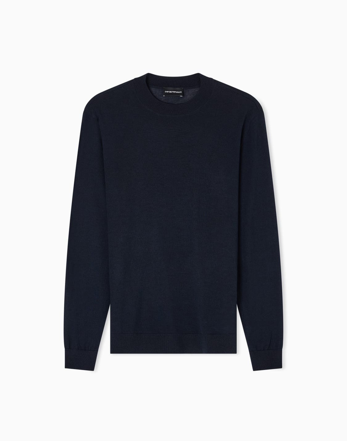 travel-essentials-plain-knit-virgin-wool-jumper-navy-blue--emporio-armani