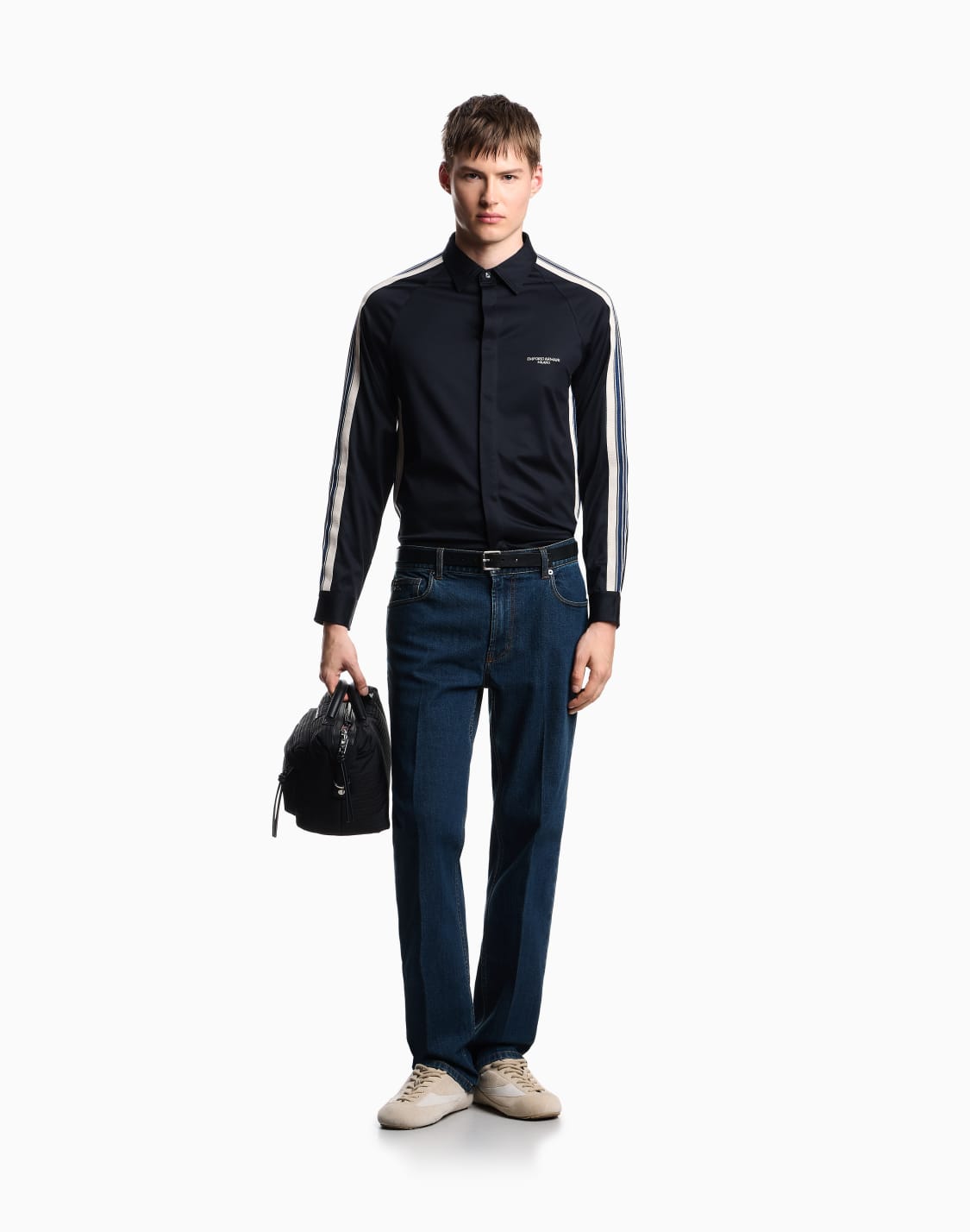 asv-slim-fit-shirt-in-lyocell-blend-jersey-with-bands-navy-blue--emporio-armani