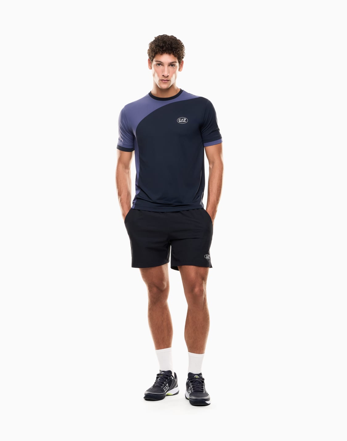 tennis-pro-クルネックtシャツ-ventus7テクニカルファブリック-ネイビブル--ea7