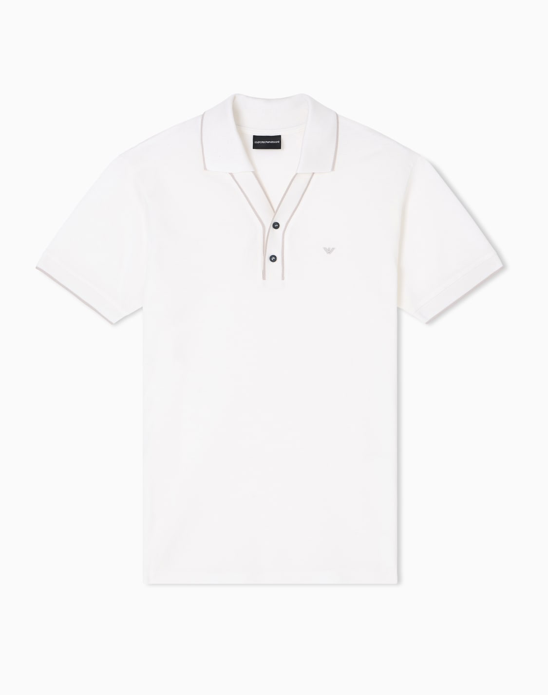 polo-in-piquet-con-profili-a-contrasto-bianco--emporio-armani