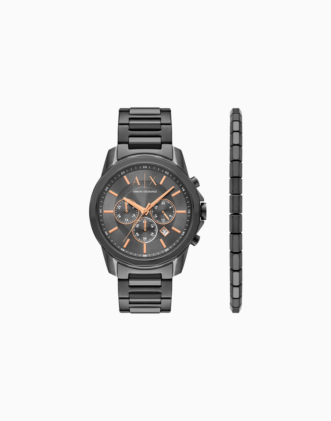 ステンレススチルベルト-クロノグラフウォッチブレスレット-ギフトセット_ax7170set-マルチカラ--armani-exchange
