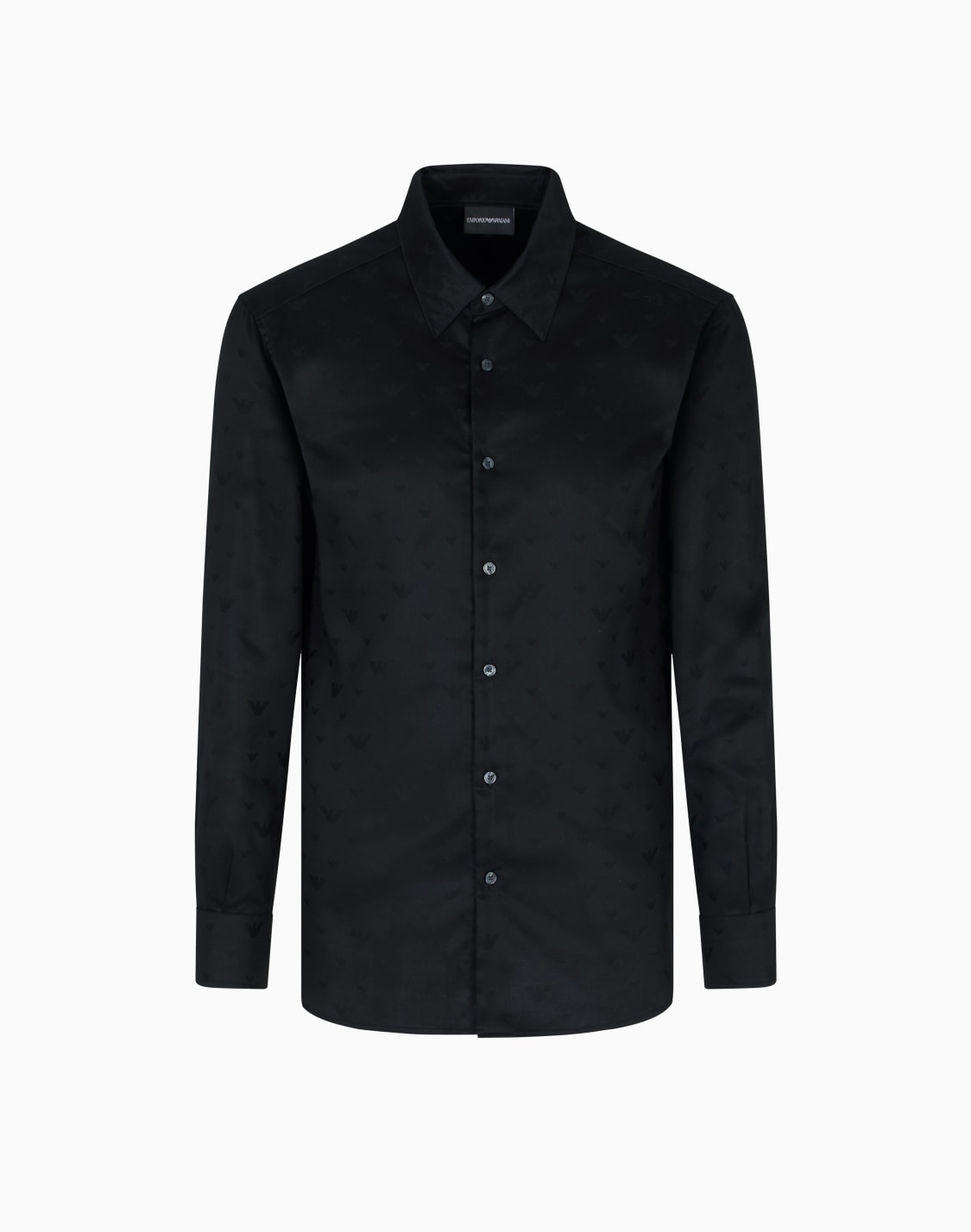 jacquard-lyocell-shirt-with-all-over-eagles-black--emporio-armani