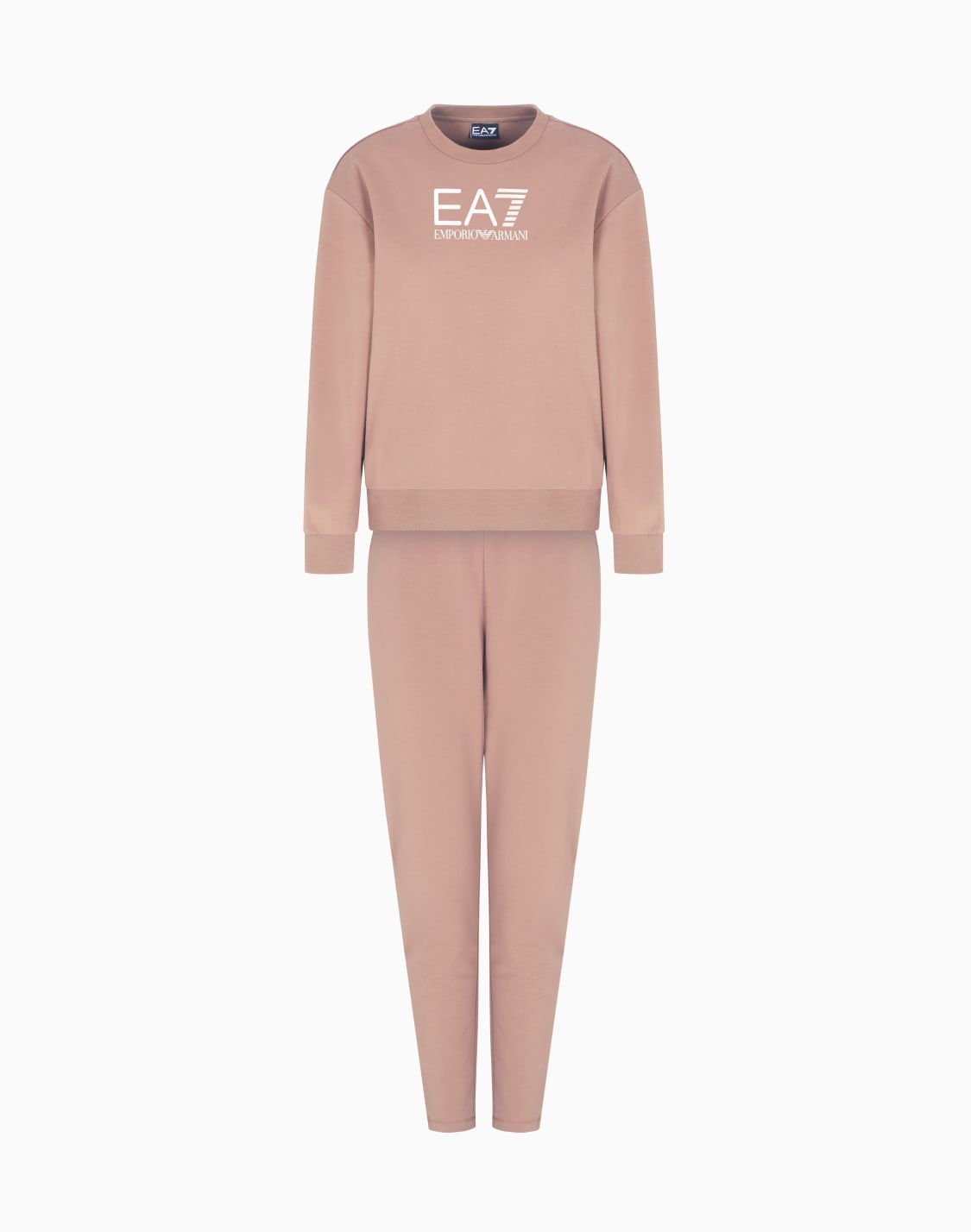 survtement-en-coton-stretch-avec-logo-marron--ea7