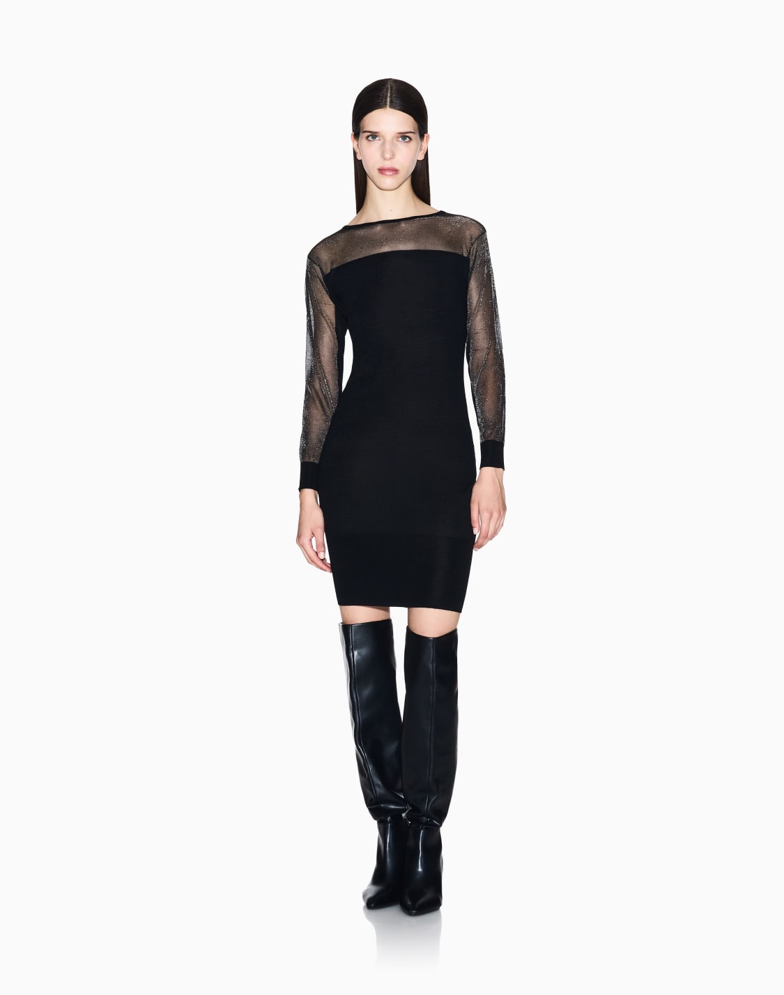 short-dresses-black--armani-exchange