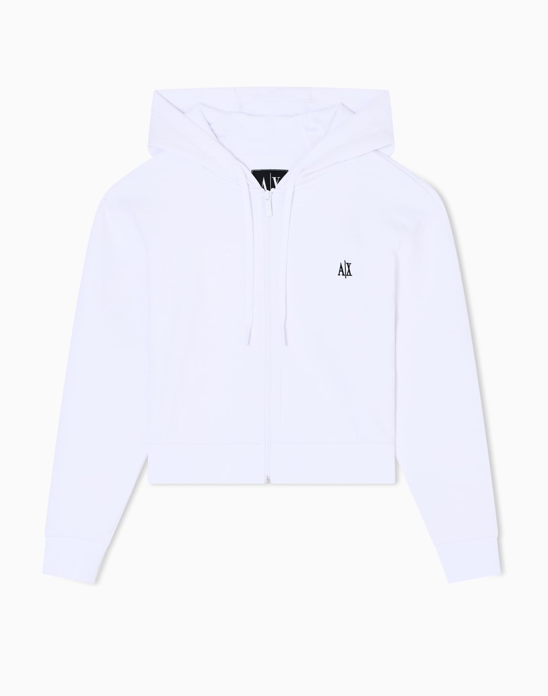 icon-フデッドジップアップスウェットシャツ-ホワイト--armani-exchange