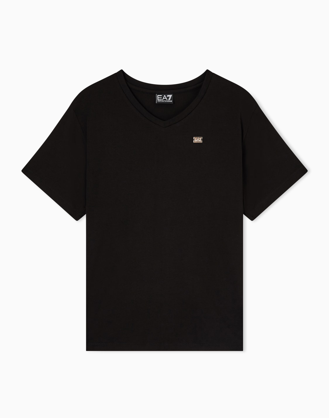 core-lady-vネックtシャツ-ストレッチコットンジャジ-ブラック--ea7