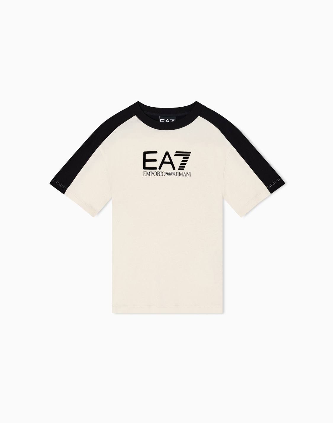 asv-athletic-colour-block-boy-organic-cotton-crew-neck-t-shirt-beige--ea7